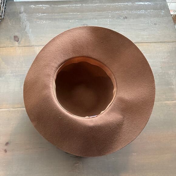 San Diego Hat Company Tan Wool Felt Wide Brim Rancher Hat Adjustable main image 3